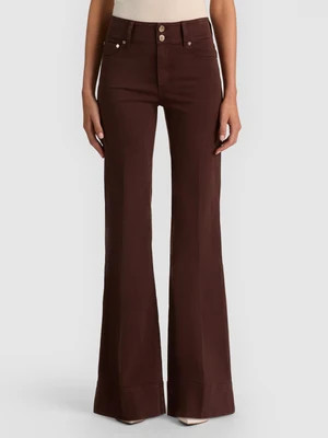 PERFECT WIDE LEG JEAN - DARK CHOCOLATE | Alice + Olivia