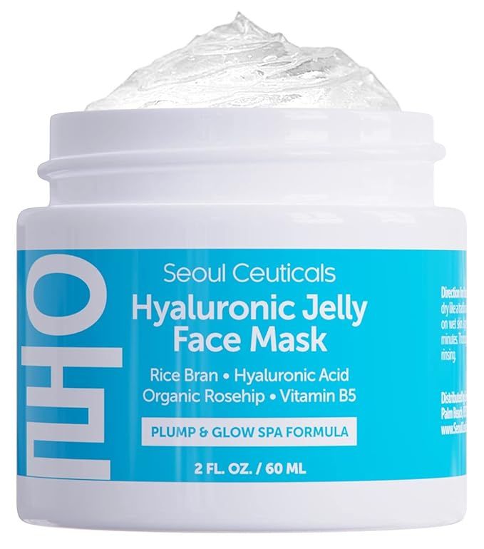 Korean Skin Care Hyaluronic Acid Jelly Mask – Korean Face Mask Skincare K Beauty Face Masks Con... | Amazon (US)