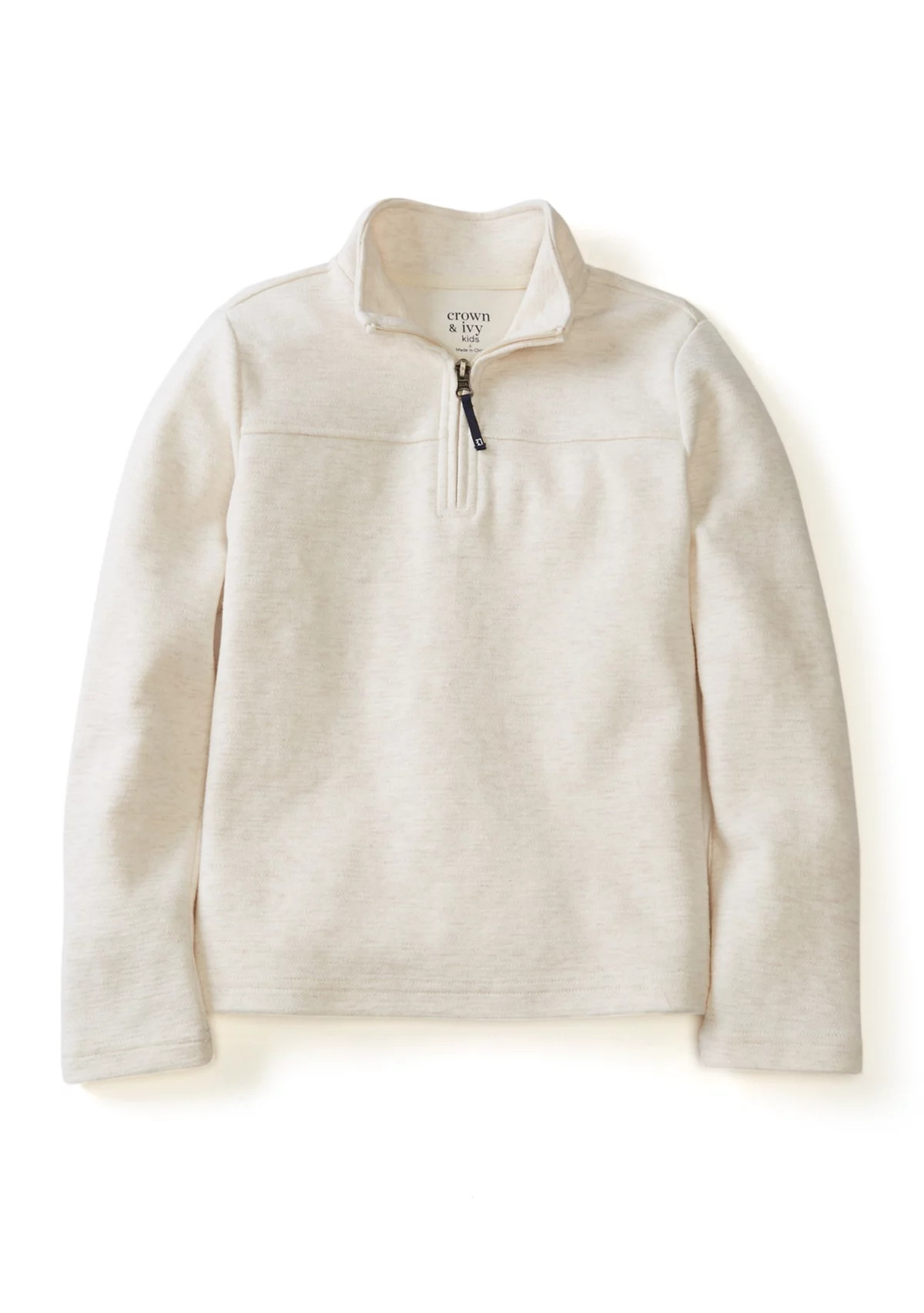 Boys 4-7 Herringbone Quarter Zip Pullover | Belk