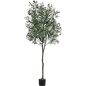 VIAGDO Artificial Olive Tree 6ft(70in) Tall Fake Potted Olive Silk Tree with Planter Large Faux Oliv | Amazon (US)