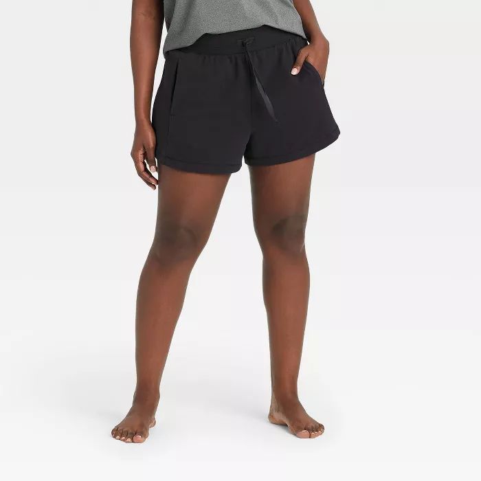 Women's High-Rise French Terry Shorts 3.5" - All in Motion™ | Target