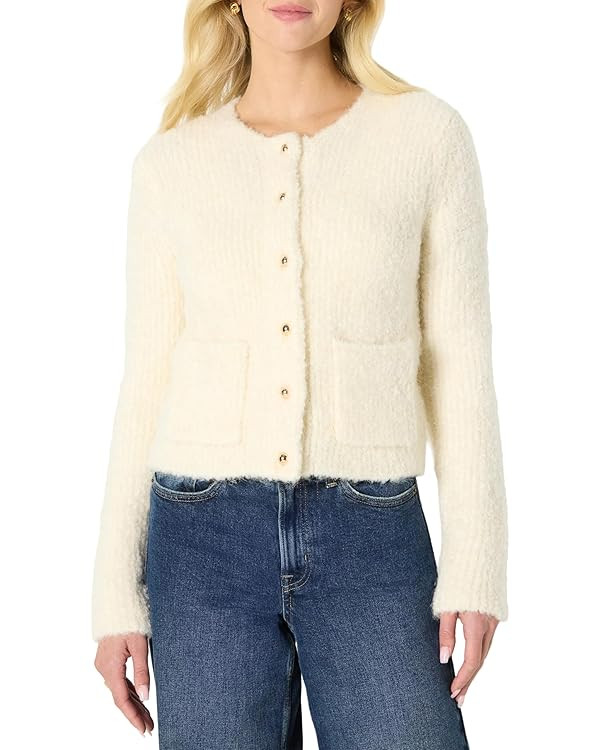 Amazon Essentials (Demi's Pick) Women's Regular-Fit Wool Blend Boucle Button-Down Jacket | Amazon (US)