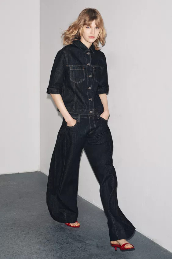 DENIM JACKET WITH POCKETS ZW COLLECTION | Zara UK