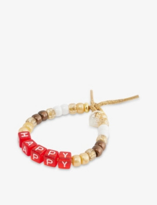LOVE BEADS BY LAUREN RUBINSKI Happy cord bead bracelet | Selfridges