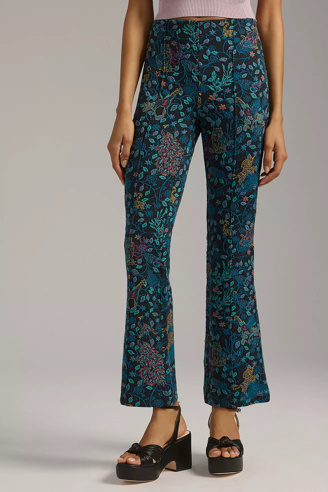 The Margot Jungle-Print Pants | Anthropologie (US)