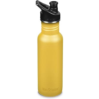 KLEAN KANTEEN Old Gold Sport Cap with Classic Water Bottle 18oz, 1 EA | Amazon (US)