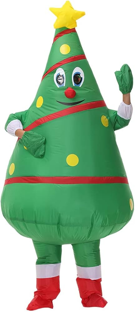 Inflatable Santa Claus Costume for men Xmas Santa Suit Blow Up Costume Adult Christmas Suit | Amazon (US)