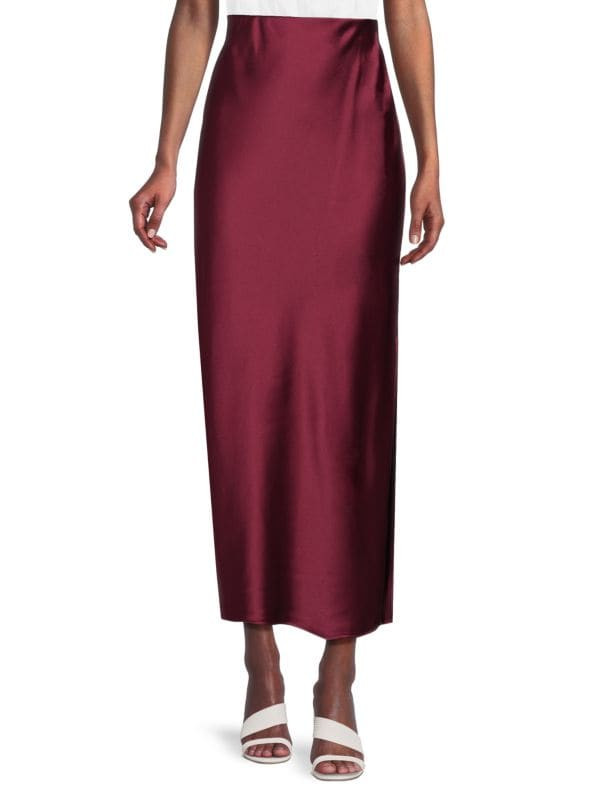 Satin Side Slit Maxi Skirt | Saks Fifth Avenue OFF 5TH