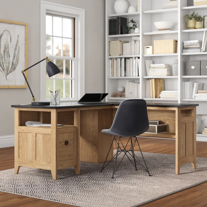 Mirabel L-Shape Executive Desk | Wayfair North America