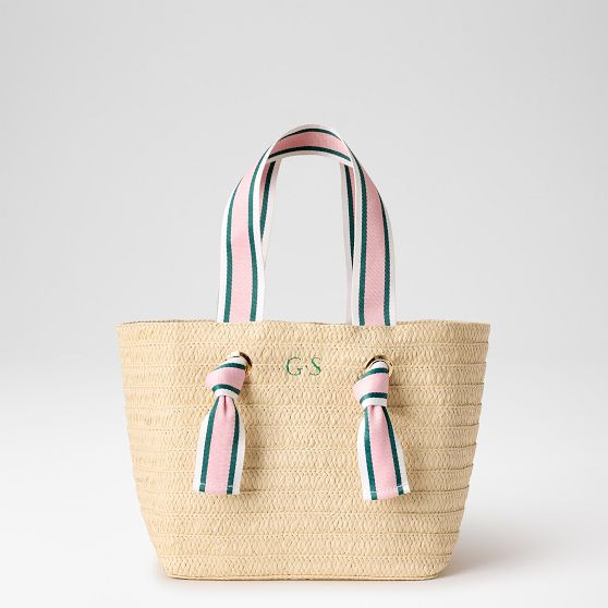 Ribbon Straw Beach Tote | Mark and Graham