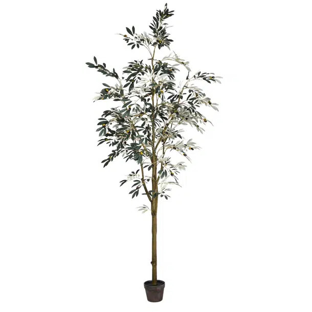 Vickerman 8' Artificial Potted Olive Tree. | Wayfair North America