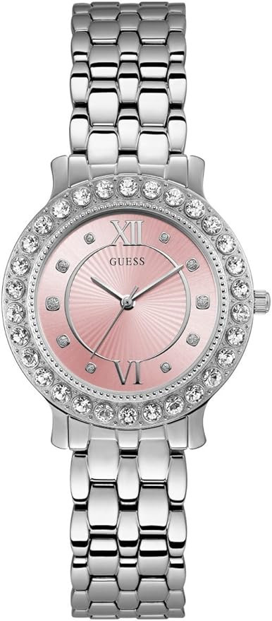GUESS Ladies Silver Tone Bracelet | Amazon (US)