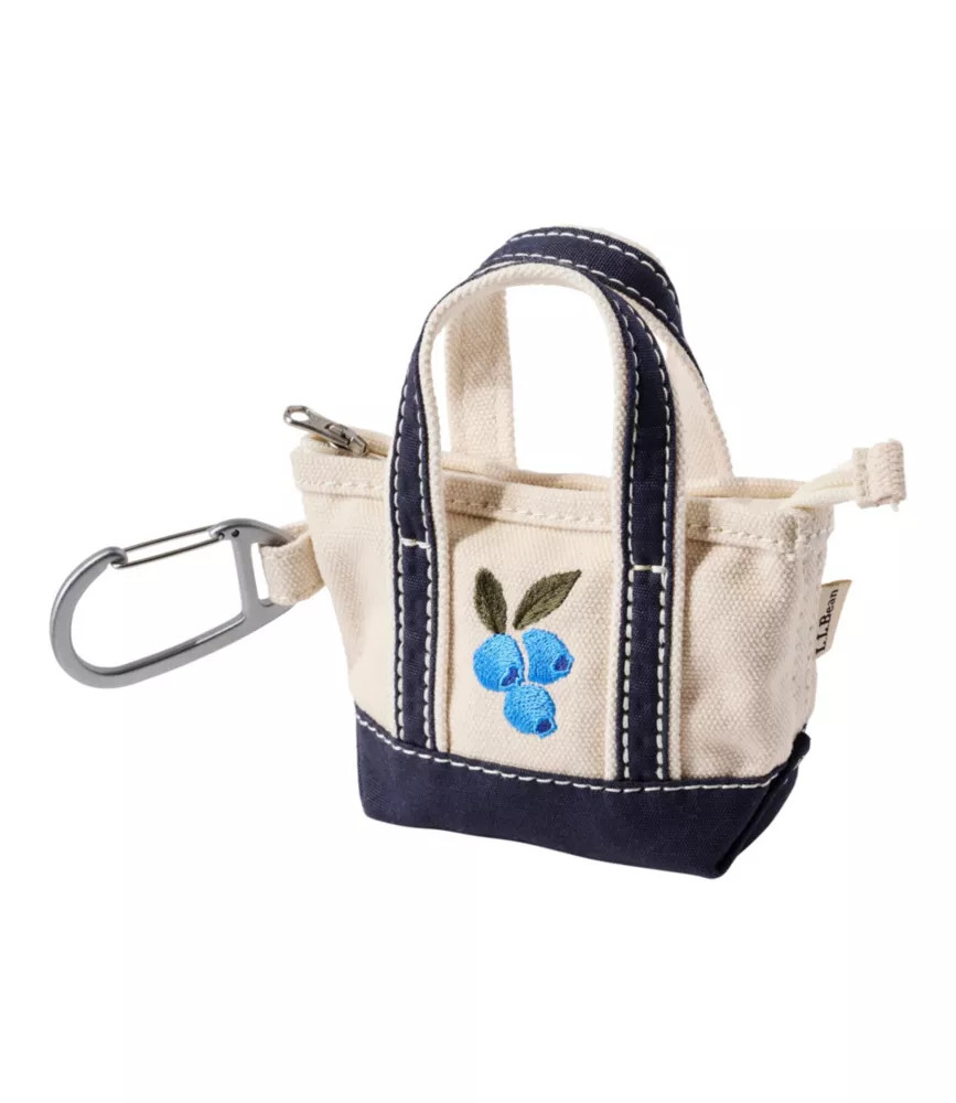 L.L.Bean Embroidered Micro Tote Bag, Blueberries | L.L. Bean