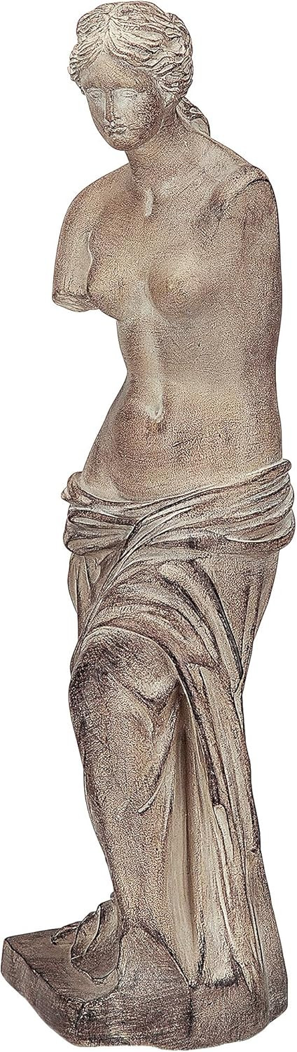 Design Toscano JQ8451 Venus de Milo Greek Woman Statue Figurine, 4 inches Wide, 15 inches Tall, H... | Amazon (US)