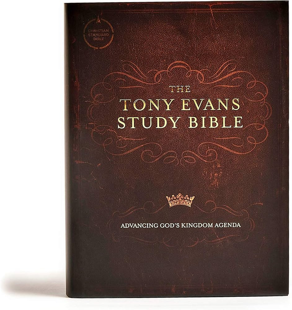 CSB Tony Evans Study Bible, Hardcover, Black Letter, Study Notes and Commentary, Articles, Videos... | Amazon (US)
