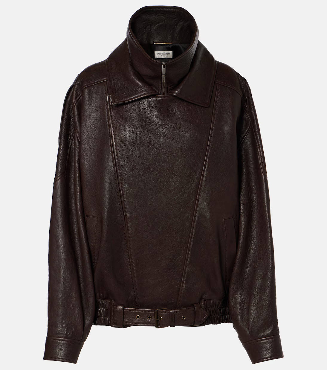 Oversized leather bomber jacket | Mytheresa (UK)