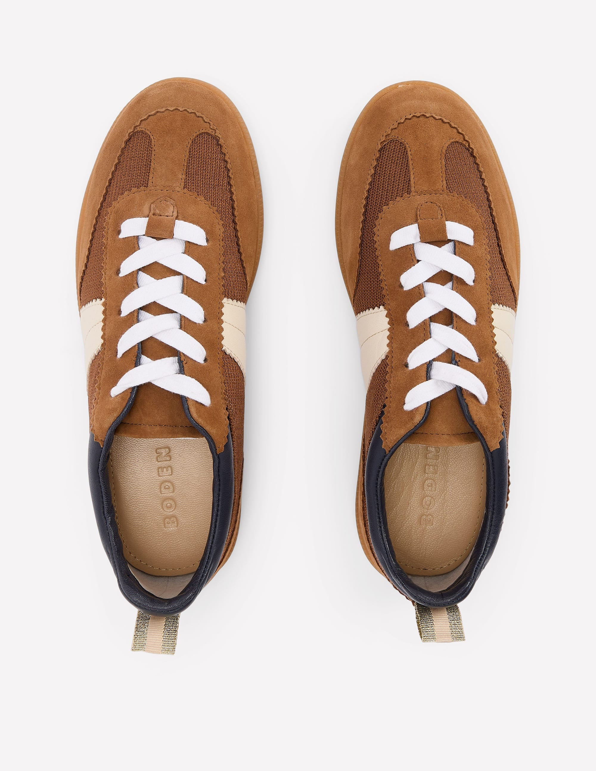 Erin Retro-Tennisschuhe-Ingwer | Boden DE