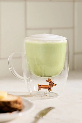 Double-Wall Glass Dog Mug | Anthropologie (US)