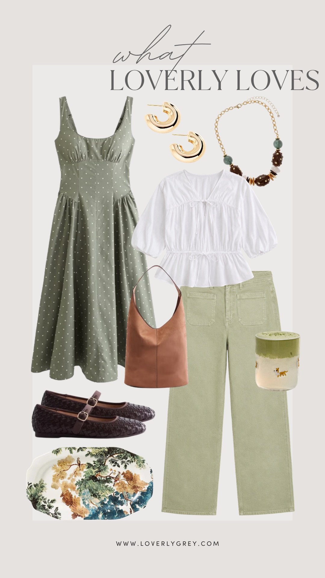 Always here for a sage green color palette! These finds are a great mix of mid and low price items! 10/10 finds for early fall.

Loverly grey, what loverly loves, walmart fashion, scenario walmart jewelry accessories, polka dot midi dress abercrombie, target sailor jeans, how to style sage green jeans 

 #LTKootd #LTKSeasonal #LTKHome