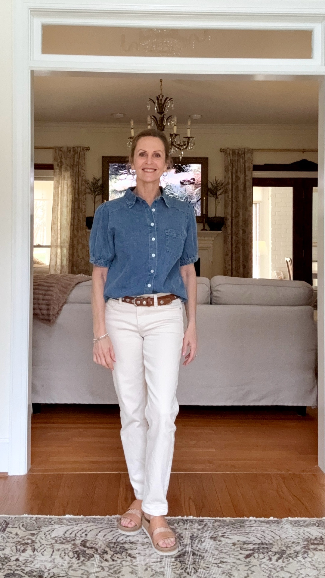 I think those denim blouse that I bought last year from Walmart got lost in my closet!  It’s a lightweight denim that is true to size (medium for me) and comes in several color choices.  It’s such a perfect staple for spring  

#LTKSeasonal #LTKOver40 #LTKspring