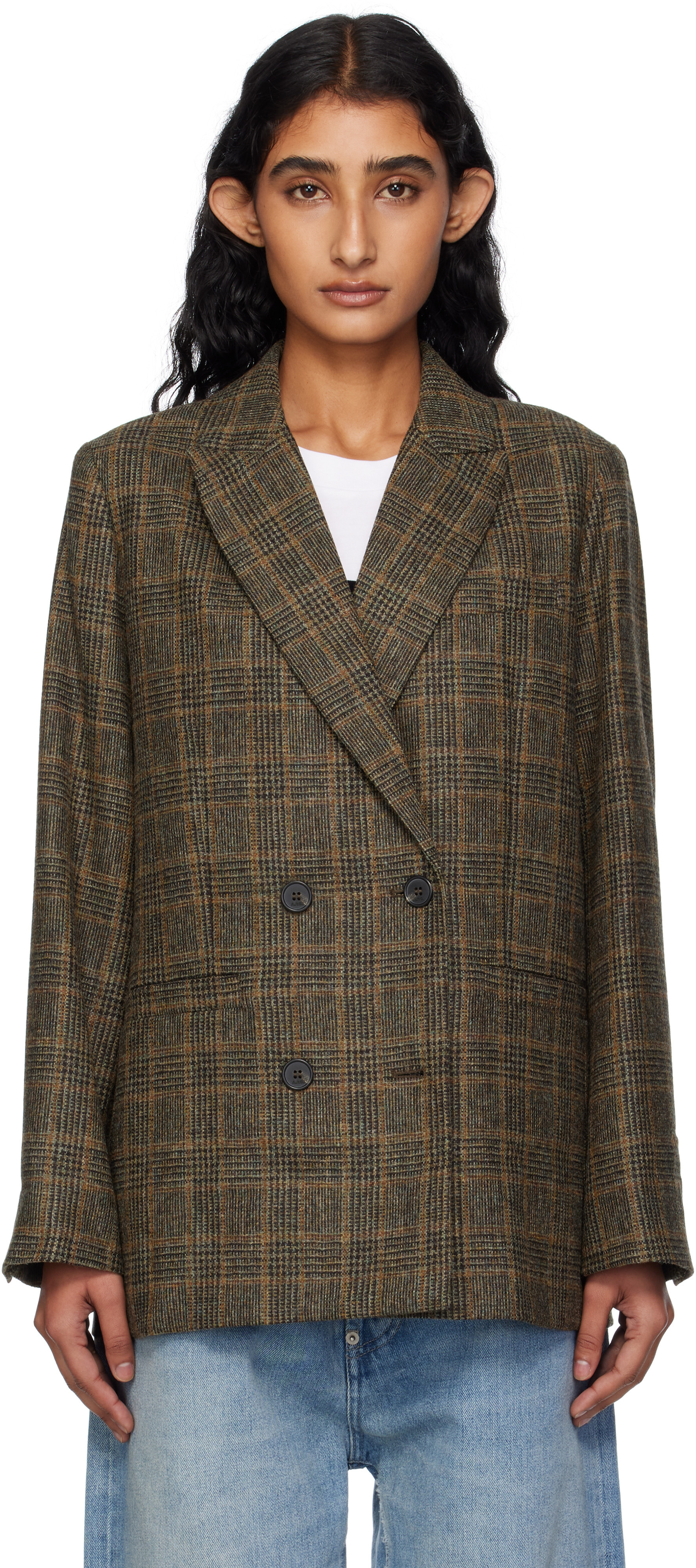 A.P.C. Brown Lucy Blazer | SSENSE