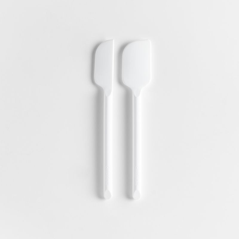 Crate & Barrel White Silicone Mini Spatulas, Set of 2 + Reviews | Crate & Barrel | Crate & Barrel
