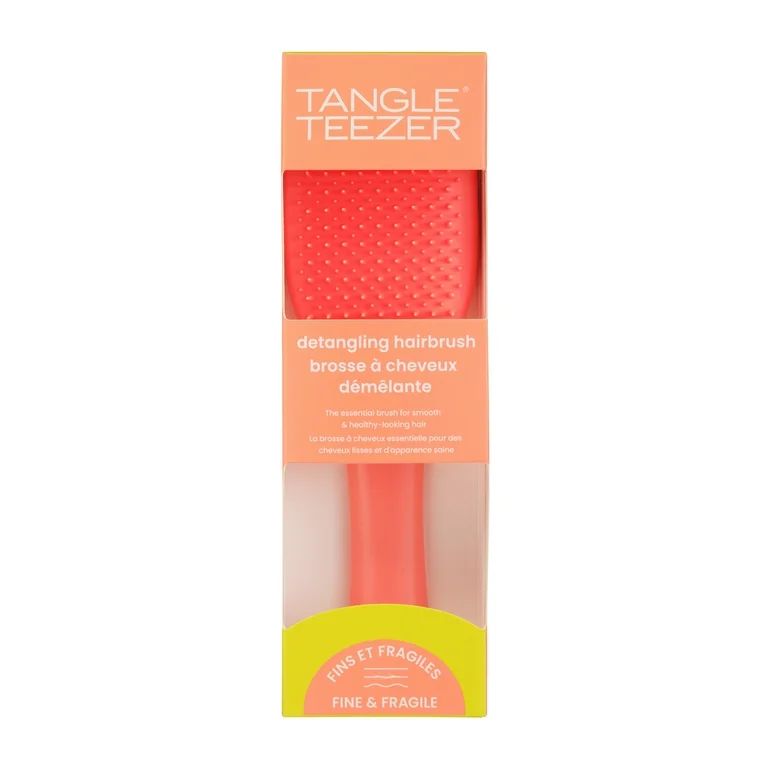 Tangle Teezer Essential Detangler Brush for Fine & Fragile Hair, Orange | Walmart (US)