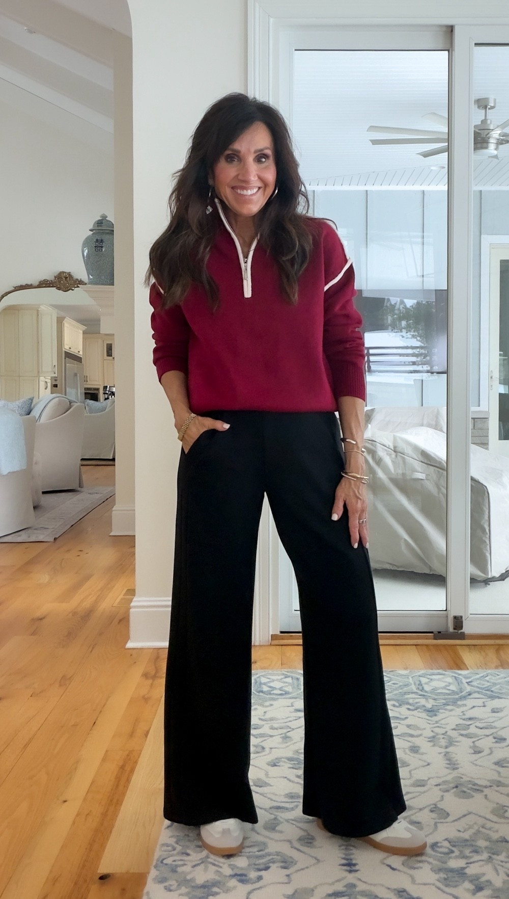 What I’m wearing 
Pullover - small 
Pants - small 
Tank top - small #LTKstorytime

#LTKSeasonal #LTKOver40 #LTKActive