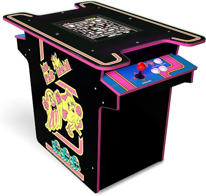 Arcade1Up Ms. PAC-MAN Head-to-Head Arcade Table with 12 Games, Multiplayer Control Panel, and 17-... | Amazon (US)