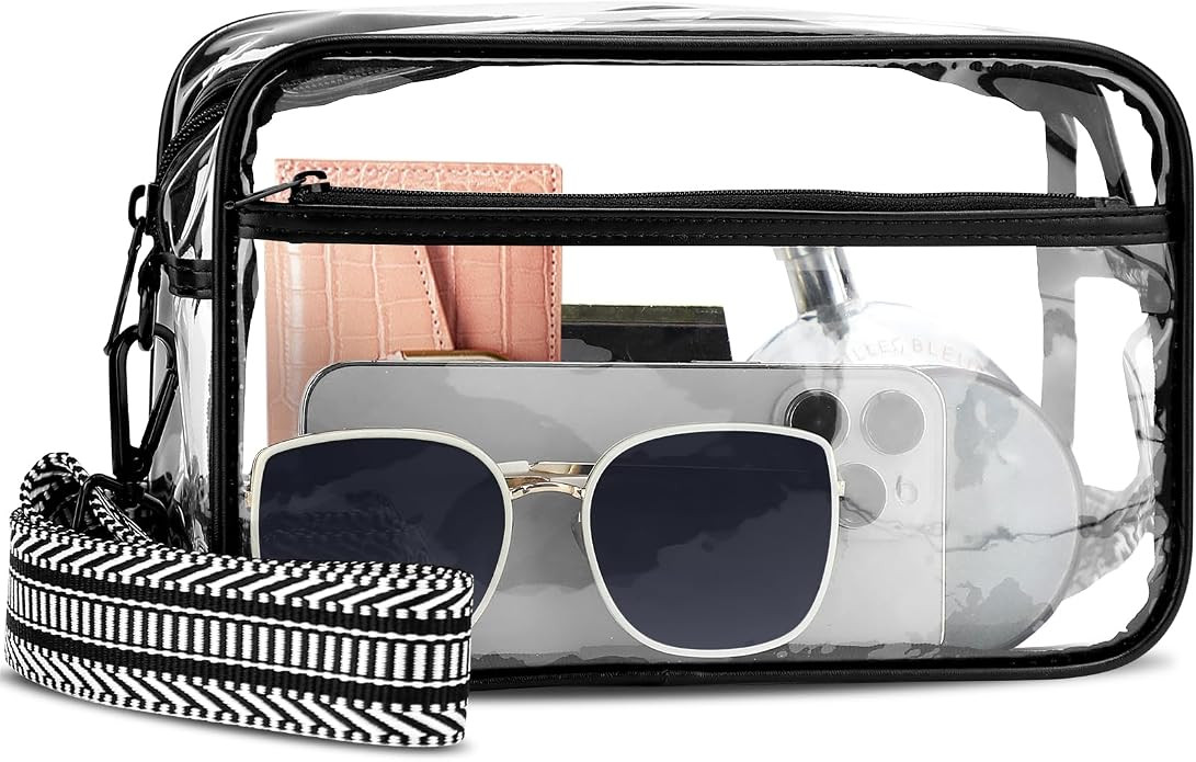 Clear Bag For Stadium Events, Clear Purse Stadium Crossbody Bag | Amazon (US)
