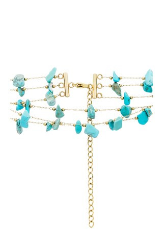 Murtal Necklace in Turquoise | Revolve Clothing (Global)