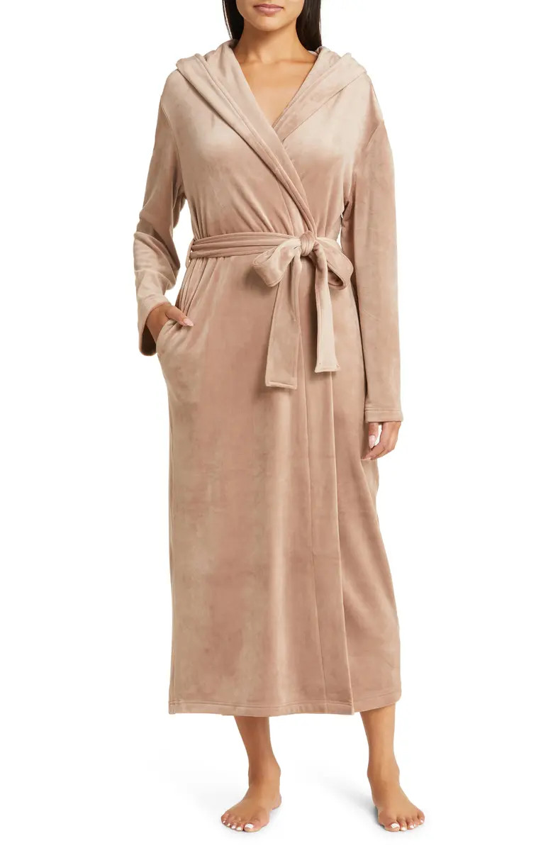 Nordstrom Velour Hooded Robe | Nordstrom | Nordstrom