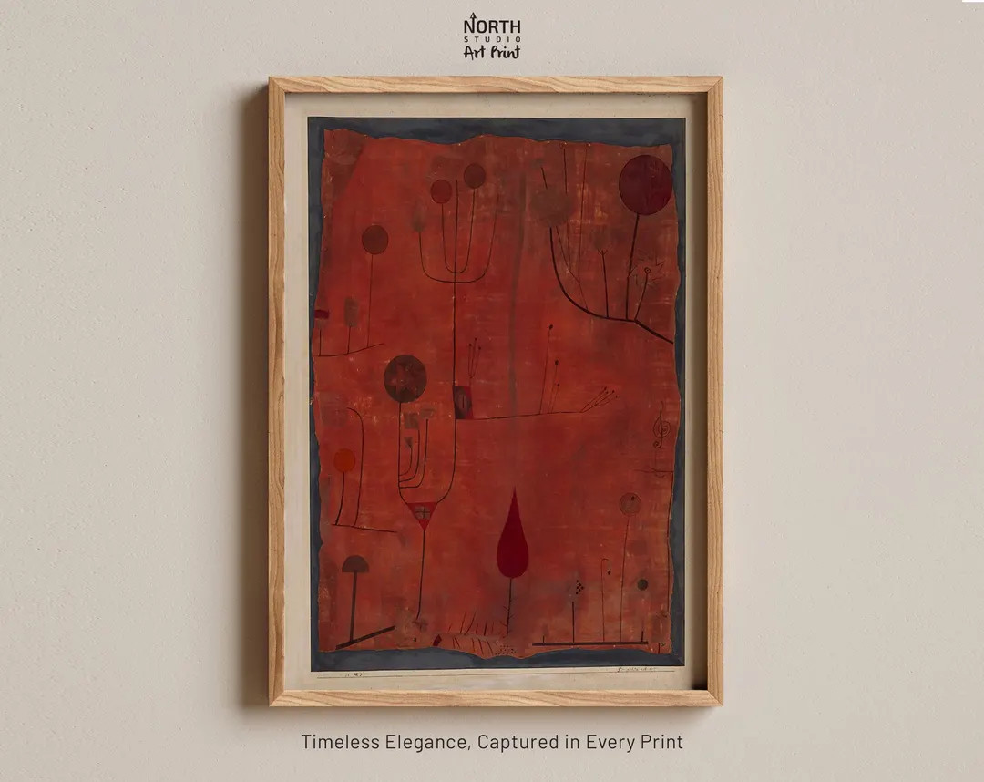 Red Fruits by Paul Klee Print, 1930s Art, Abstract Art, Vintage Art Landscape Print, Klee Art, Cu... | Etsy (US)