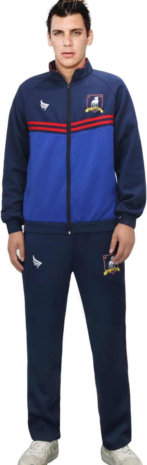 Football Jacket Pants Suit Blue Soccer Track Lightweight Sports Tracksuit Training Sportswear Set... | Amazon (US)