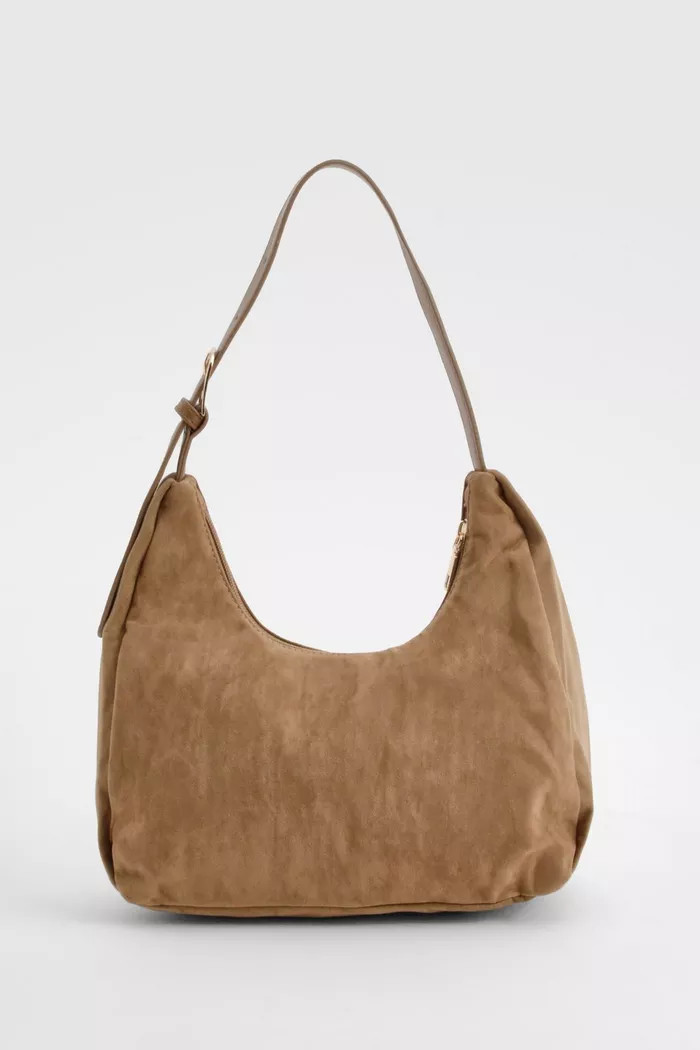 Faux Suede Slouchy Grab Bag | Boohoo.com (UK & IE)