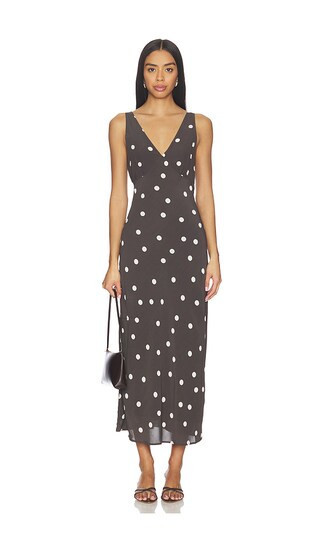 Favorite Daughter The Anyday Anytime Dress in Chocolate. - size 4 | Revolve Clothing (Global)