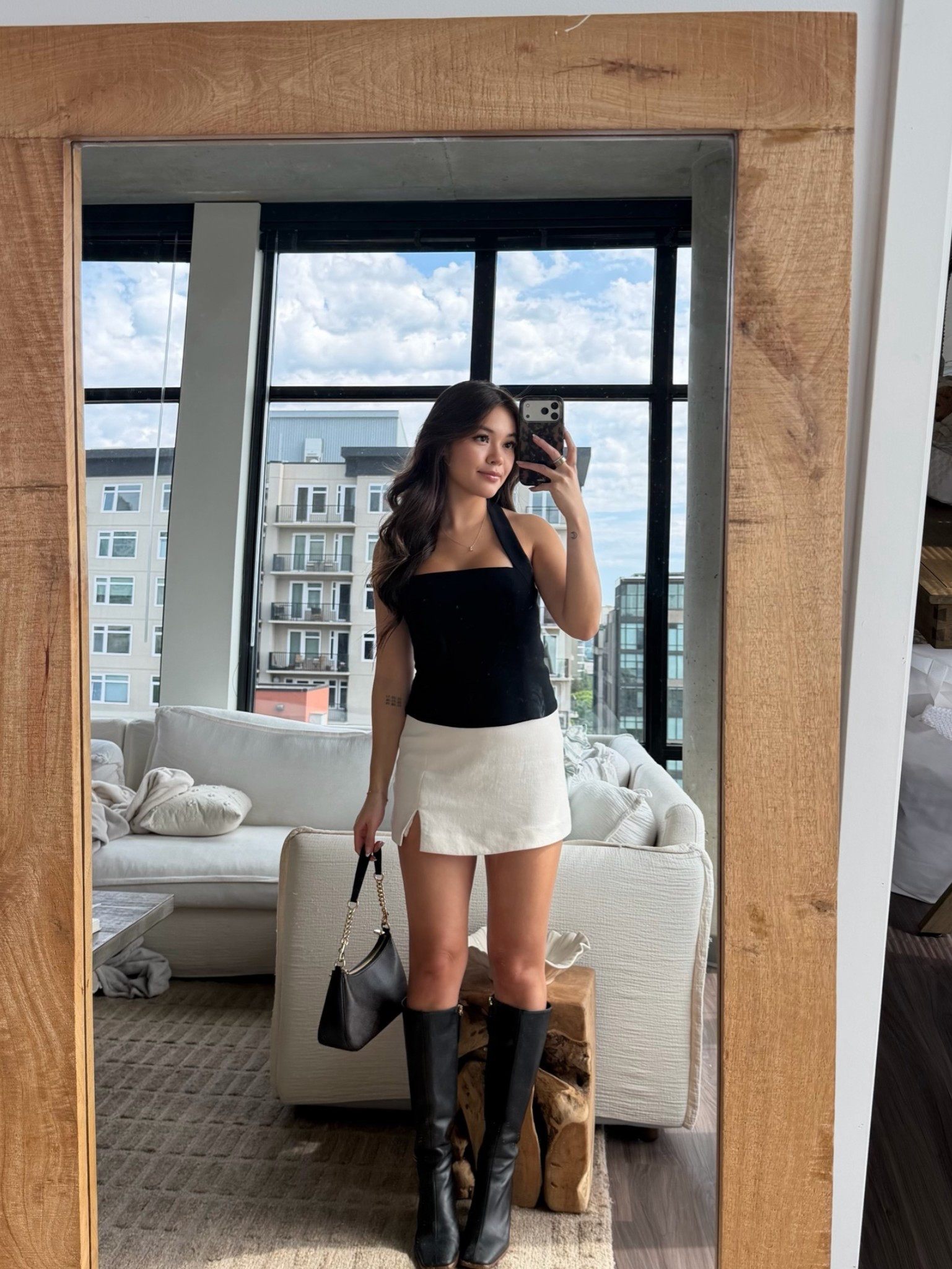 Top: black size S 
Skort: light birch size 2

#LTKPetite