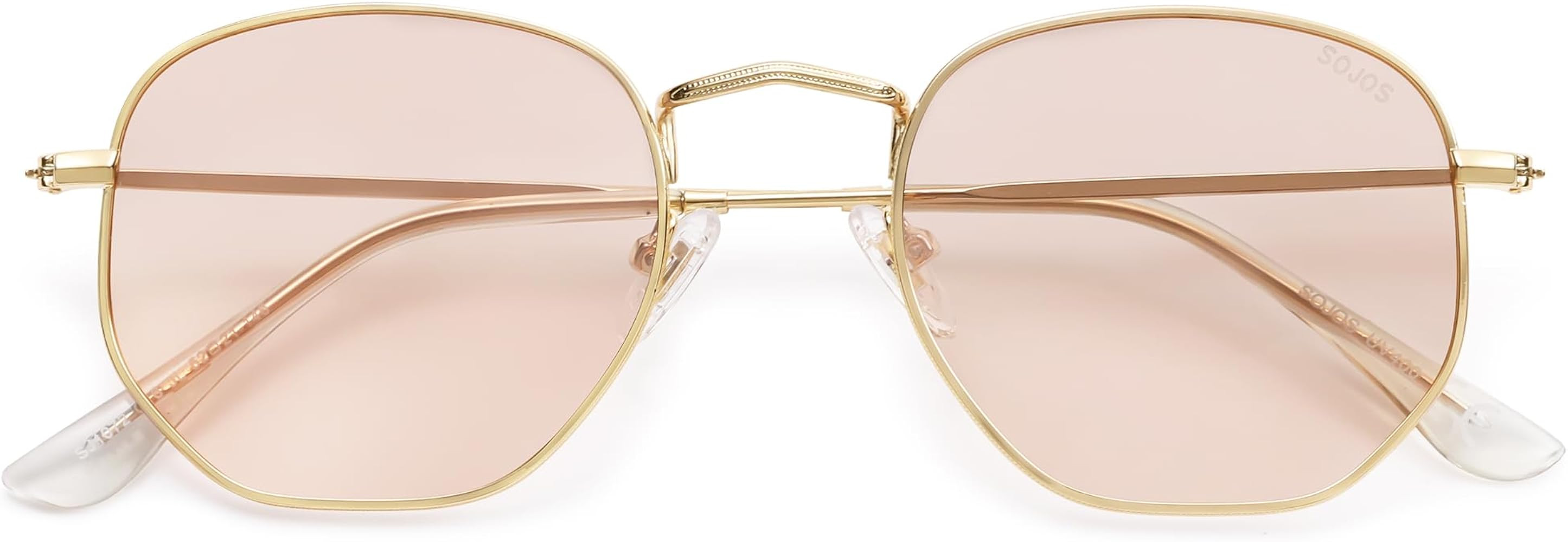 SOJOS Square Polarized Sunglasses for Women Men Small Hexagonal Polygon Shades SJ1072 | Amazon (US)