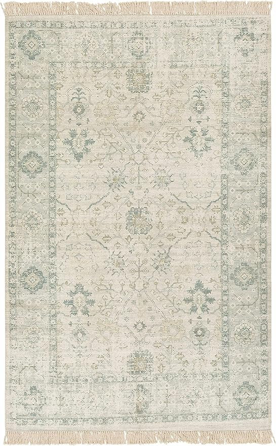 Hauteloom Penkridge Living Room, Bedroom Area Rug - Traditional - Sage, Green, Olive - 5' x 7'6" | Amazon (US)