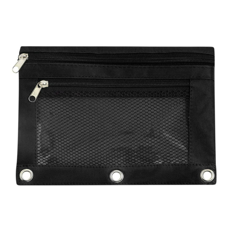 School Supplies Clearance! Hesxuno Pencil Pouch for 3 Ring Binder,Clear Pencil Pouch Mesh Zipper ... | Walmart (US)