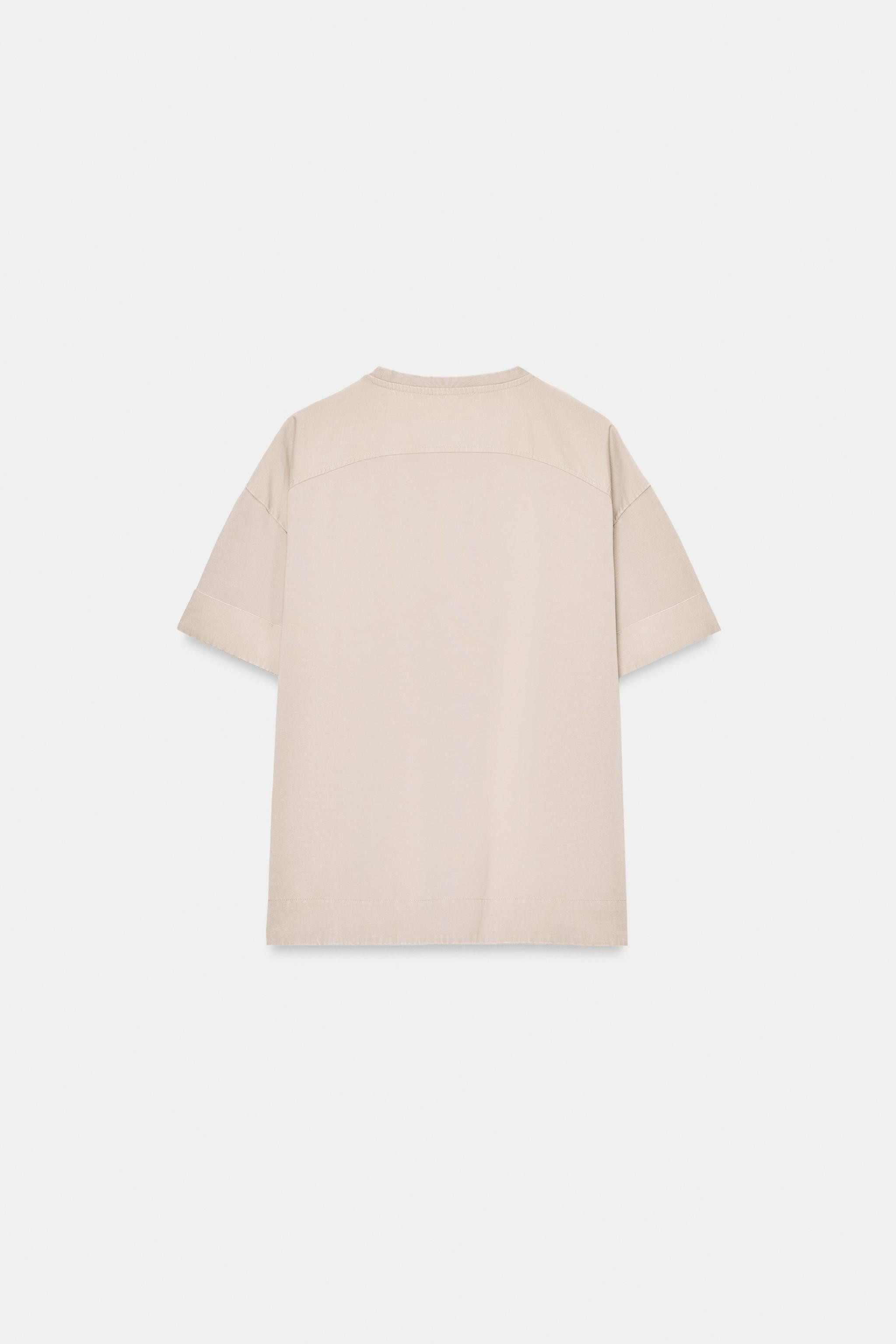 HEAVY COTTON SHORT SLEEVE T-SHIRT | Zara UK