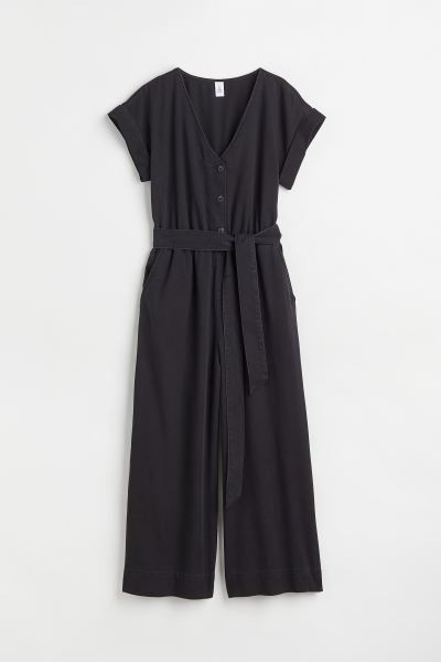V-neck Denim Jumpsuit | H&M (US + CA)