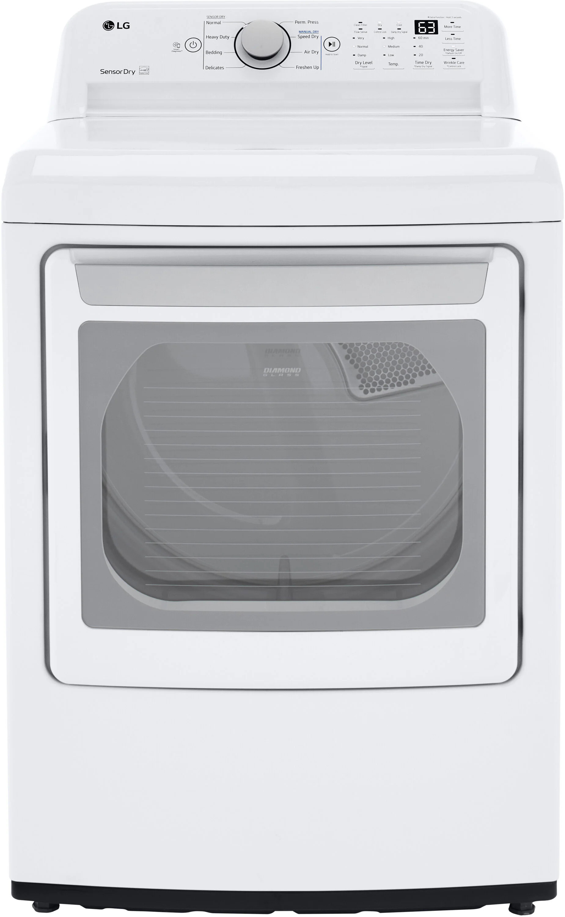LG 7.3-cu ft Vented Gas Dryer ( White ) | DLG7151W | Lowe's