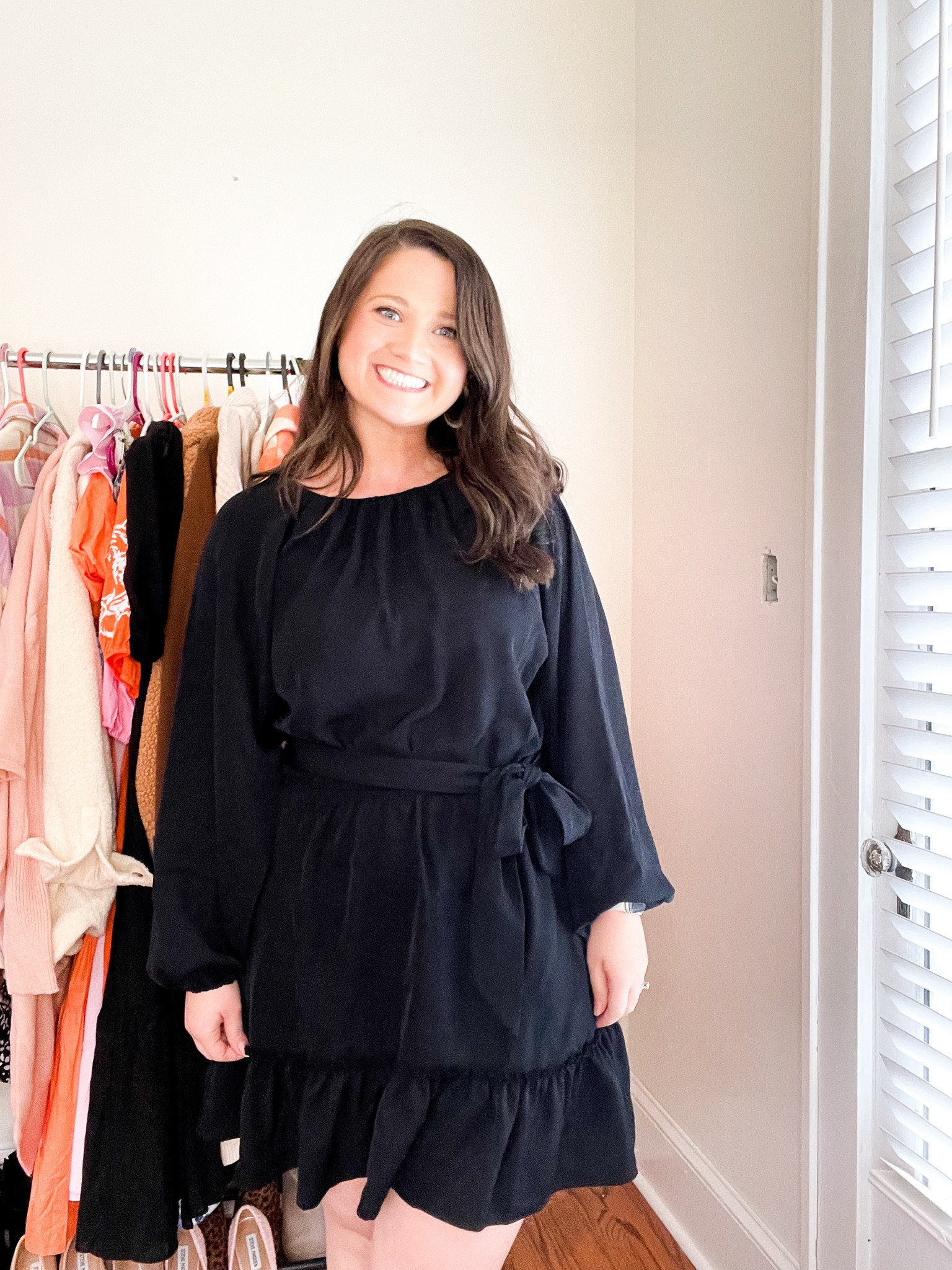 Black dress. Work outfit. Work dress business casual. Walmart 