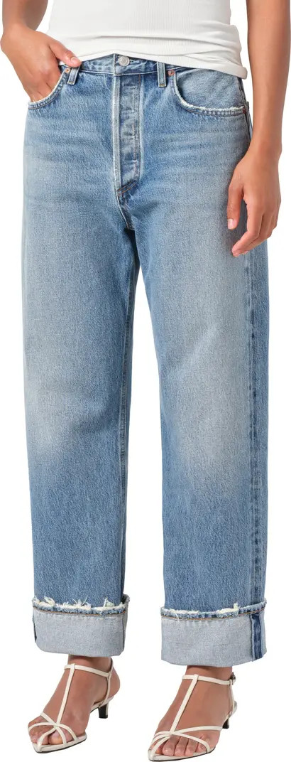AGOLDE Fran Low Slung Loose Straight Leg Jeans | Nordstrom | Nordstrom