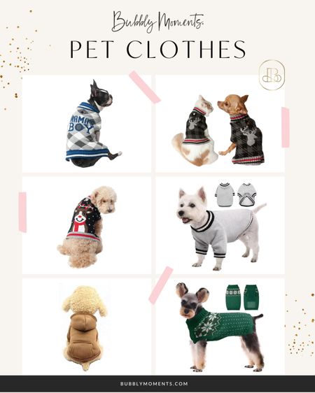 Don’t forget your pets! Here are some clothes for your furry friends.

#LTKsalealert #LTKHoliday #LTKfamily