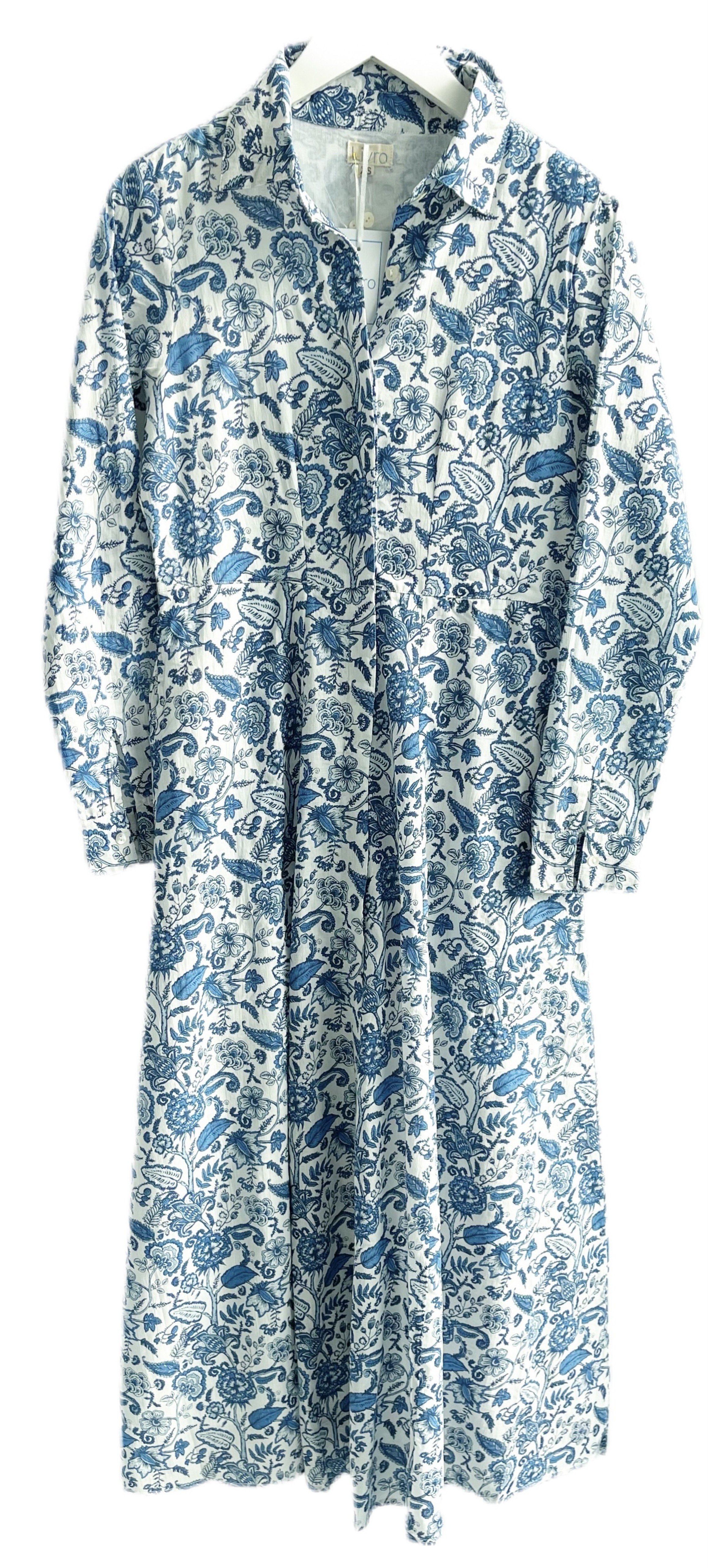 Livro Classic Shirtdress, Blue Fields | Monkee's of Mount Pleasant