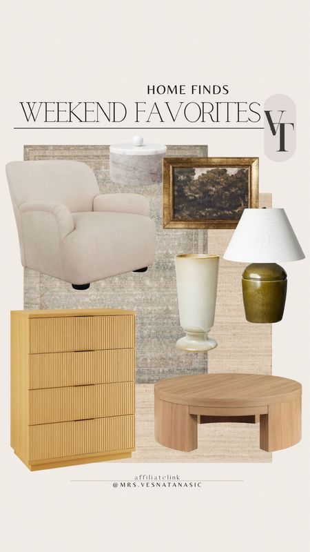 Weekend home finds & favorites! This designer inspired chair is so beautiful and just under $300. 

Dresser, coffee table, table lamp, accent chair, Studio McGee, Walmart, home decor, home furniture, rug, area rug, vase, Target style, Walmart finds, 

#LTKHome #LTKSaleAlert