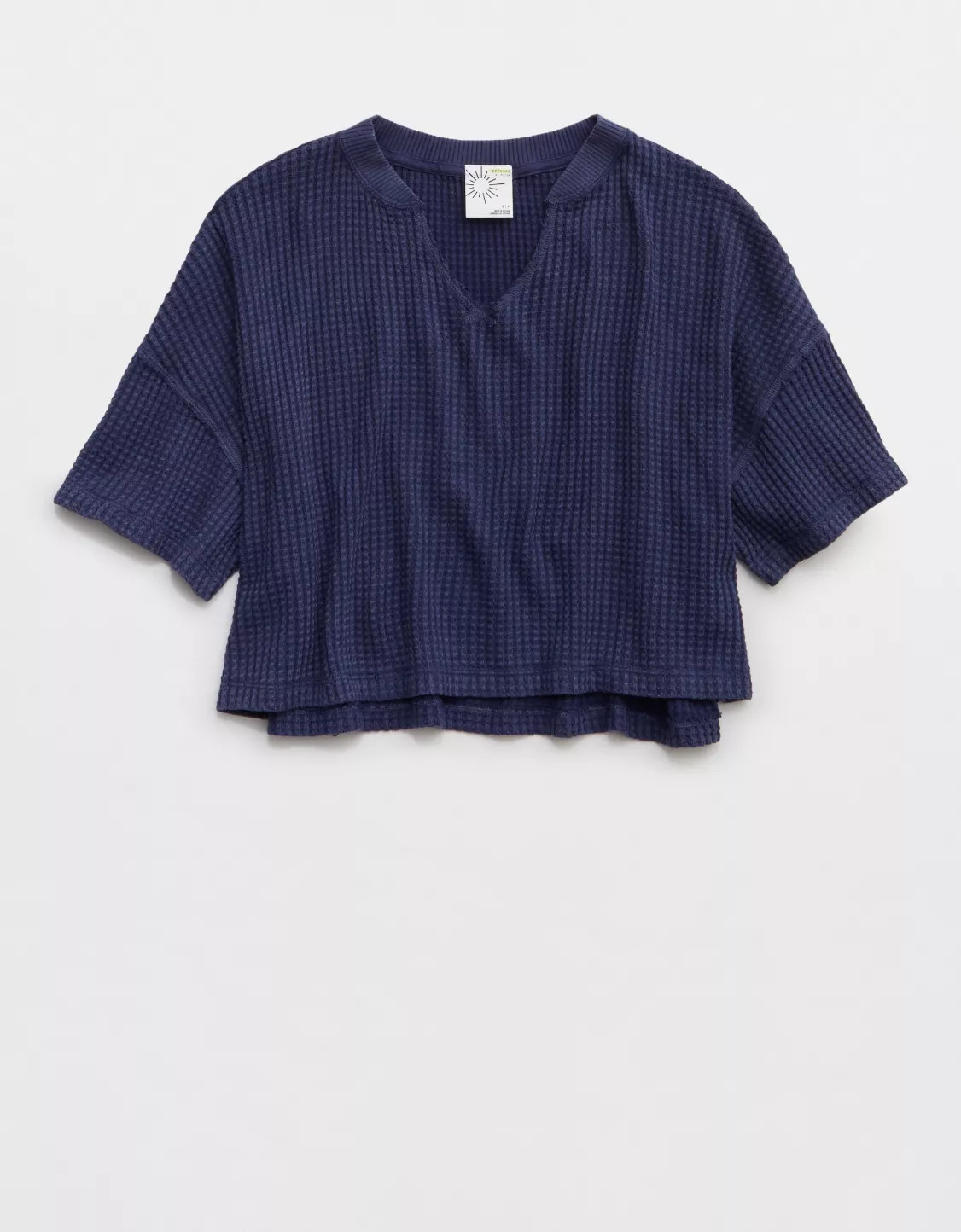 OFFLINE By Aerie Wow! Waffle Notch Neck T-Shirt | American Eagle Outfitters (US & CA)