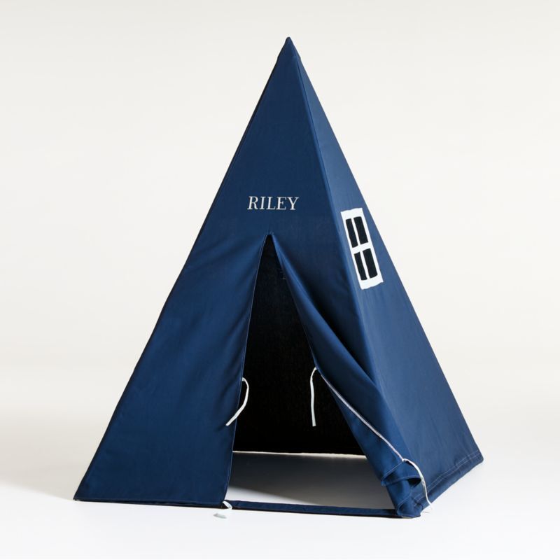 Indoor/Outdoor Adventure Blue Canvas Kids Playhouse + Reviews | Crate & Kids | Crate & Barrel